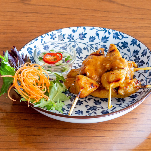 3. Satay Chicken (4 Skewers)