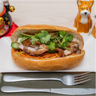 Crispy Roasted Pork Belly Banh Mi
