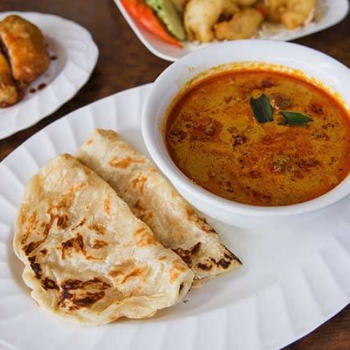 Curry Coconut Beef with Roti