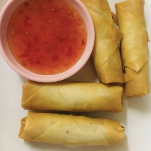 Mini Spring Rolls (Vegetarian 4 Pcs)
