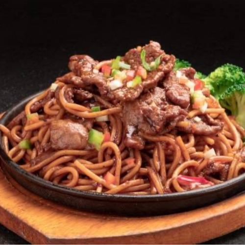 Sizzling Beef Fried Noodles
