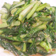 129. Season's Vegetable in Spicy Preserved Bean Curd <br> 椒丝腐乳时菜