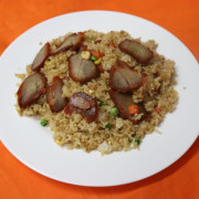 176. BBQ Pork Fried Rice 叉烧炒饭