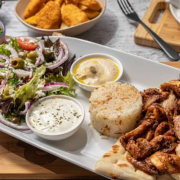 Chicken Greek Plate for One