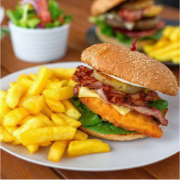 Chicken Schnitzel Burger Deluxe