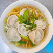 Clear Dumpling Noodle Soup