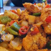 M1 Chilli Fried Chicken and Potato 辣子鸡