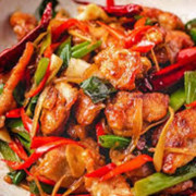 R14  Stir Fried SiChuan Stily Chicken  (hot) 四川辣鸡肉
