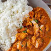 R7  Curry Chicken on Steam rice咖喱鸡饭	