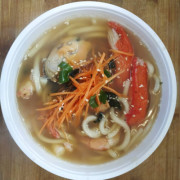 Seafood Udon Noodle Soup