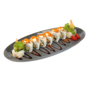 Super Seared Scallop Rainbow Fusion Roll