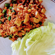 Vegan Chicken Sang Choy Bow