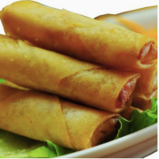 Vegetarian Spring Rolls (6 Pcs) 